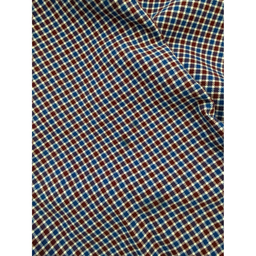 Brooks Brothers Regent Non-Iron Shirt Mens XL Red Blue Micro Check Button Down - Picture 7 of 7